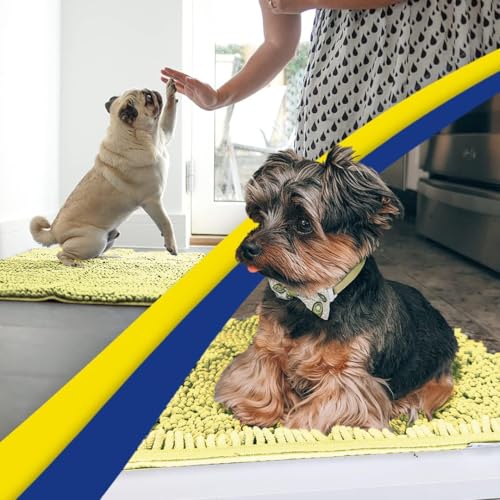 Super Water Absorbent Door Mat Indoor (Yellow / 24" x 120")