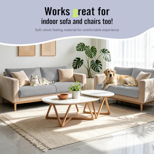 8Pcs Outdoor Cushion Covers (Air-grey / Square-large + Quadrate)