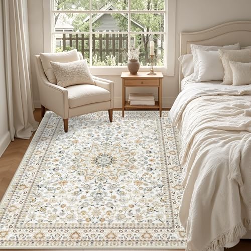 4x6 Area Rugs Living Room (Beige / 4' x 6' (Rectangular))