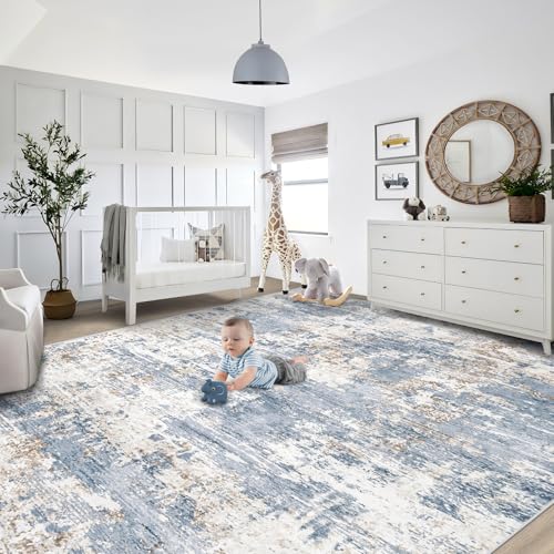 9x12 Area Rug for Living Room (Blue / 9' x 12' (Rectangular))