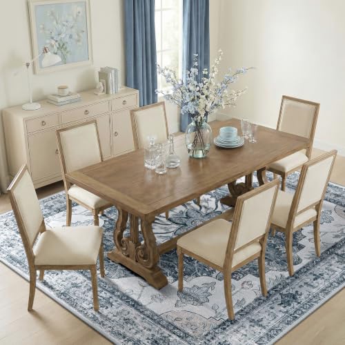 Washable Area Rug (Grey/White/Beige / 8' x 8' (Square))