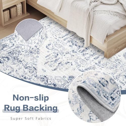 8x10 Area Rugs for Living Room (Blue / 8' x 10' (Rectangular))