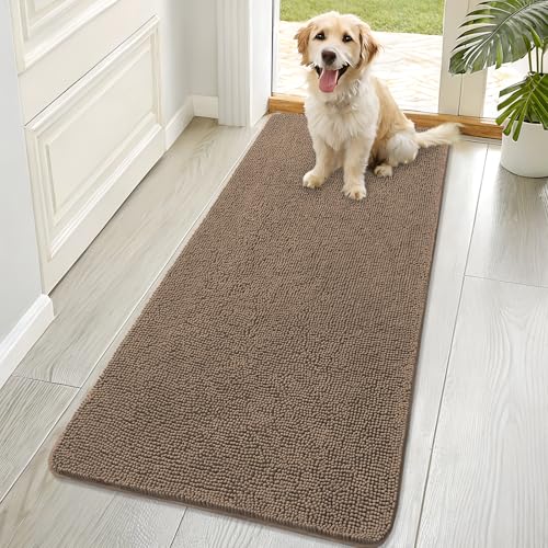Dog Door Mat for Muddy Paws 70x32 (Tan / 70" X 32")