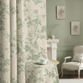 Sage Green Boho Floral 100% Blackout Curtains 84 Inch 2 Panels (Sage Green / 52"W x 84"L (Pack of 2))