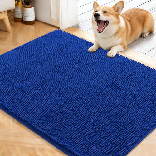 Dog Door Mat for Muddy Paws 40x32 (Royal Blue / 40" X 32")
