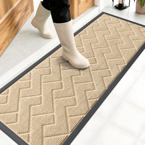Front Door Mat Outside 47x17 (Beige / 47" x 17")
