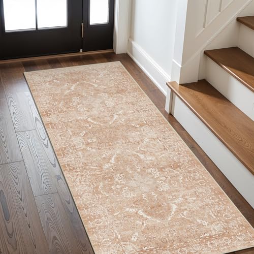 2x6 Washable Runner Rug (Brick / 2' x 6' (Runner))