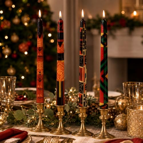 African Print Taper Candles 10in (AFRICAN)