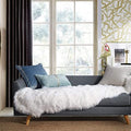 Ashler Faux Fur Rug (6' x 2' (Irregular) / C-white)