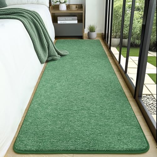 2x8 Runner Rug for Hallway (2' x 8' (Runner) / Green and White)