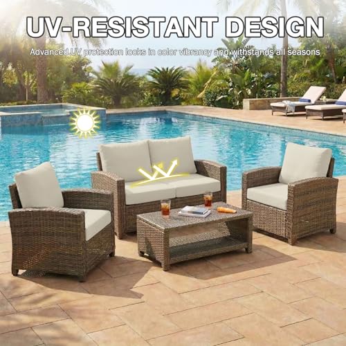 8Pcs Patio Cushion Covers (Taupe / 8PCS)