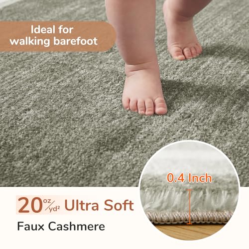 Soft Area Rugs 5x7 (5' x 7' (Rectangular) / Border Brown)