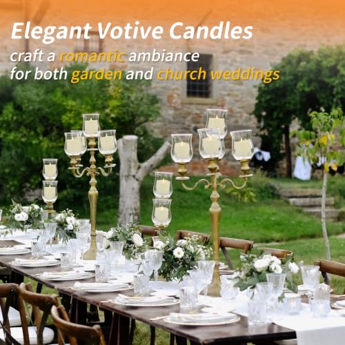 3"x3" Outdoor Waterproof Flameless LED Candles with Remote Timer
