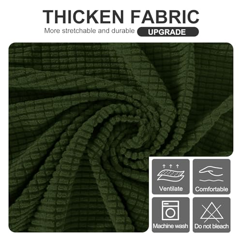 Stretch Futon Cover Armless Bed Slipcover (Bronze Green / Futon)
