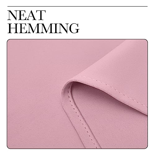 Bedroom Blackout Curtain Panels 1 Pair 55 by 68 (Crystal Pink / 55"W x 68"L (Pack of 2))