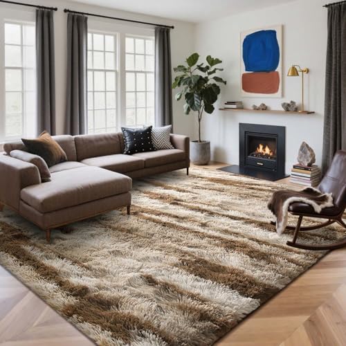 Area Rugs for Living Room (Bc Khaki 4sm02 / 6' X 9' (Rectangular))