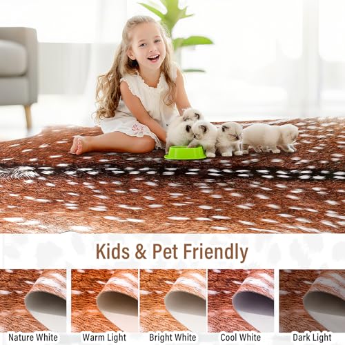 Premium Deer Print Rug (6'3" x 7' (Irregular) / Classic Deer)