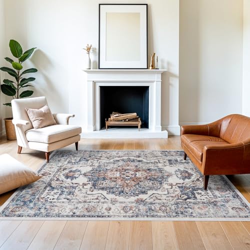 5x7 Living Room Area Rugs (5' x 7' (Rectangular) / Brick)