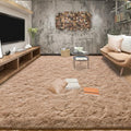 Soft Fluffy Rugs for Living Room (Beige / 6' X 9' (Rectangular))