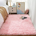 3x5 Pink Rug Bedside Preppy Dorm Area Rug (5- Pink / 3' x 5' (Rectangular))
