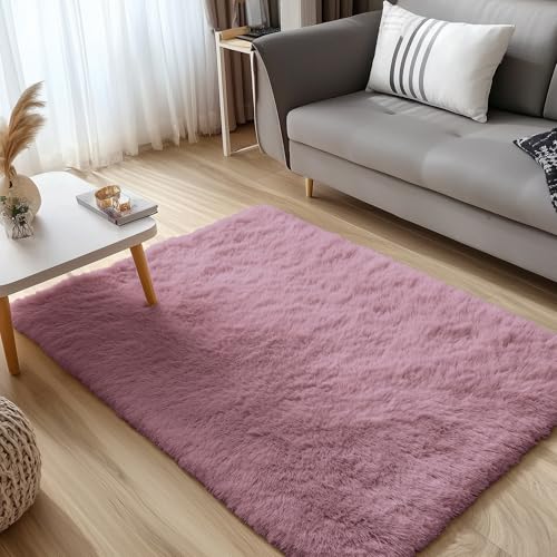 3x5 Machine Washable Small Bedside Rug (3x5 Ft / Blush)