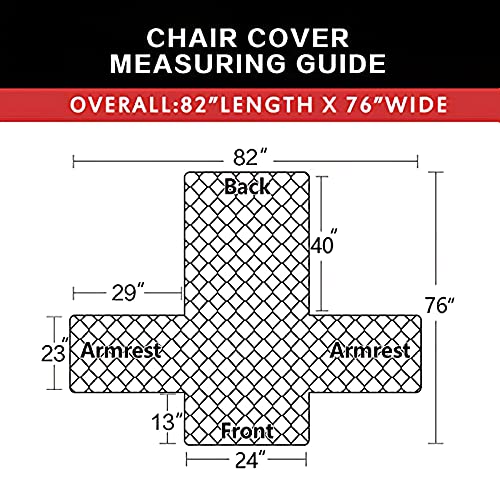 Chair Sofa Slipcover Reversible Sofa Cover Water Resistant Couch Cover Furniture Protector Cover with Elastic Straps for Pets Kids Children Dog Cat (Green/Christmas Red / Small Chair)