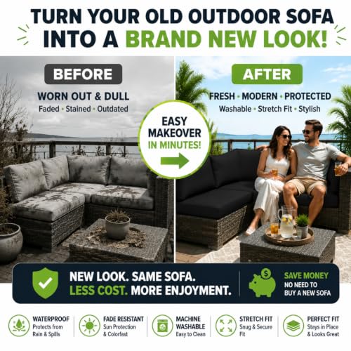 14 Pcs Outdoor Cushion Covers