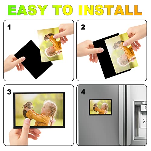 5X7 Magnetic Picture Frame for Fridge (Black 20PCS / 5x7")