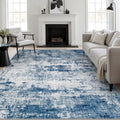 8x10 Area Rug Living Room (Blue / 8' x 10' (Rectangular))