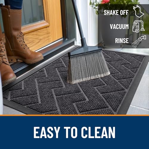 Front Door Mat Outside 59x23 (Grey / 59" x 23")