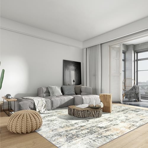 6x9 Area Rugs for Living Room (Grey Brown / 6' x 9' (Rectangular))