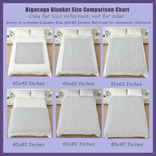 Chunky Knit Throw Blanket for Couch (Terracotta / 51"x63" (Large Size Throw）)