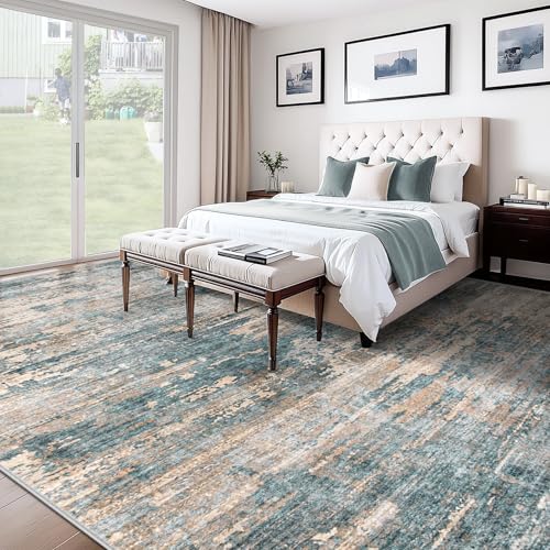 10x14 Area Rugs for Living Room (Green Brown / 10' x 14' (Rectangular))