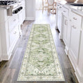Washable Runner Rug (2' x 8' / Sage Green)