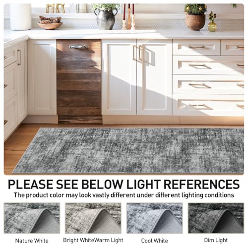 2'6''x8' Runner Rugs Washable Rug (Black / 2'6" x 8' (Runner))