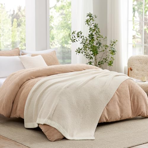 Buttery Ivory Bedding Blanket Twin Size 60x80 (Heather Ivory / Twin (60"x80"))