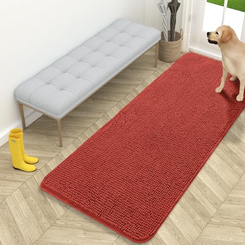 Dog Door Mat for Muddy Paws 59x24 (Maple Red / 59" X 24")