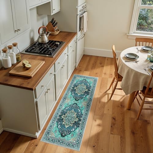 Washable Area Rug (Teal / 2' x 5' (Rectangular))