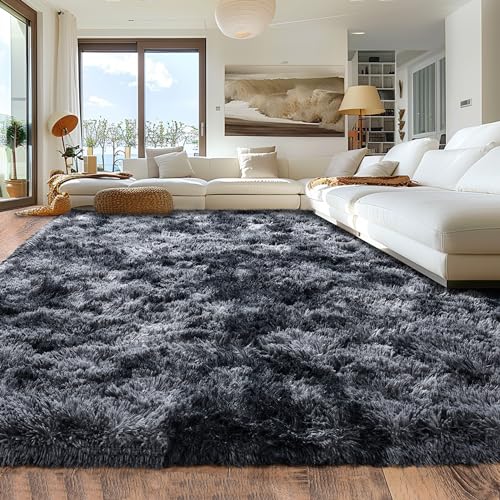 Rugs for Living Room 6x9 (6' x 9' (Rectangular) / Dark Grey)