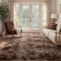 4x6 Ft Shag Brown Area Rug for Bedroom Living Room (Ac Tie Dyed Coffee / 4' X 6' (Rectangular))