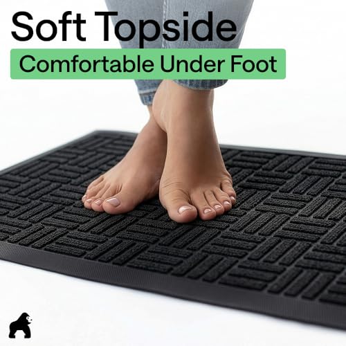 WeatherMAX Door Mat (Black Maze / 29" x 17")