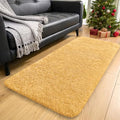 2x4 Machine Washable Runner Rugs for Hallway (2x4 Ft / Mustard Yellow)