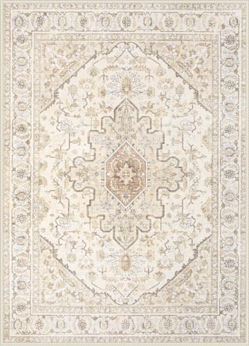 Area Rugs 6x9 Vintage Rug (Light Beige Brown / 6' X 9' (Rectangular))