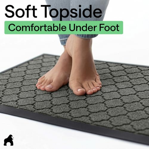 WeatherMAX Door Mat (Gray Quatrefoil / 47" x 35")