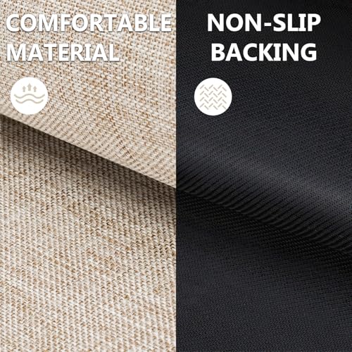 Ultra Thin Indoor Door Mat 17"x29" (Khaki / 1'5" X 2'5" (Rectangular))