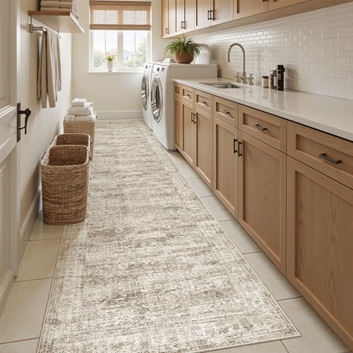 Hallway Runner Rug 2'6"x10' Non (Brown / 2'6" x 10' (Runner))