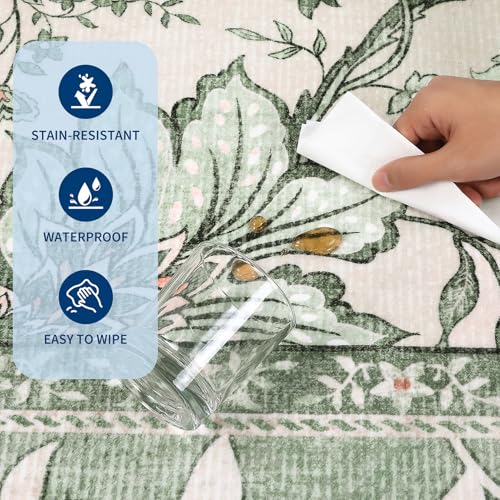 Provence Area Rugs 9x12 Living Room (Sage Grove / 9' x 12' (Rectangular))