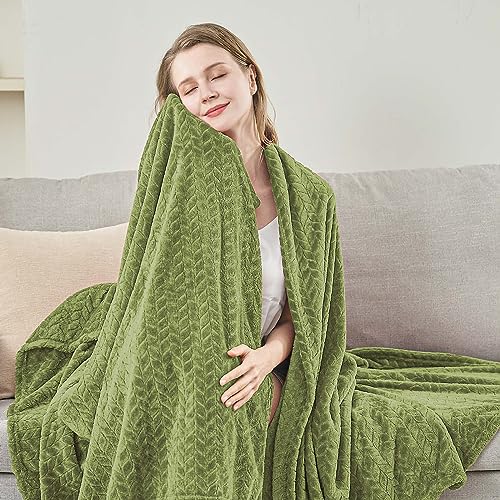 Sage Green Fleece Twin Blanket (Sage Green / Twin/Twin XL-60x90 IN)