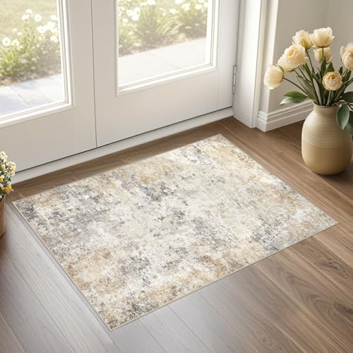 2x3 Entryway Area Rug (Golden Grey / 2' x 3' (Rectangular))