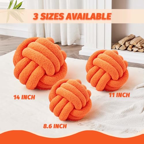 Knot Pillow Ball (Orange / Large (Pack of 1))